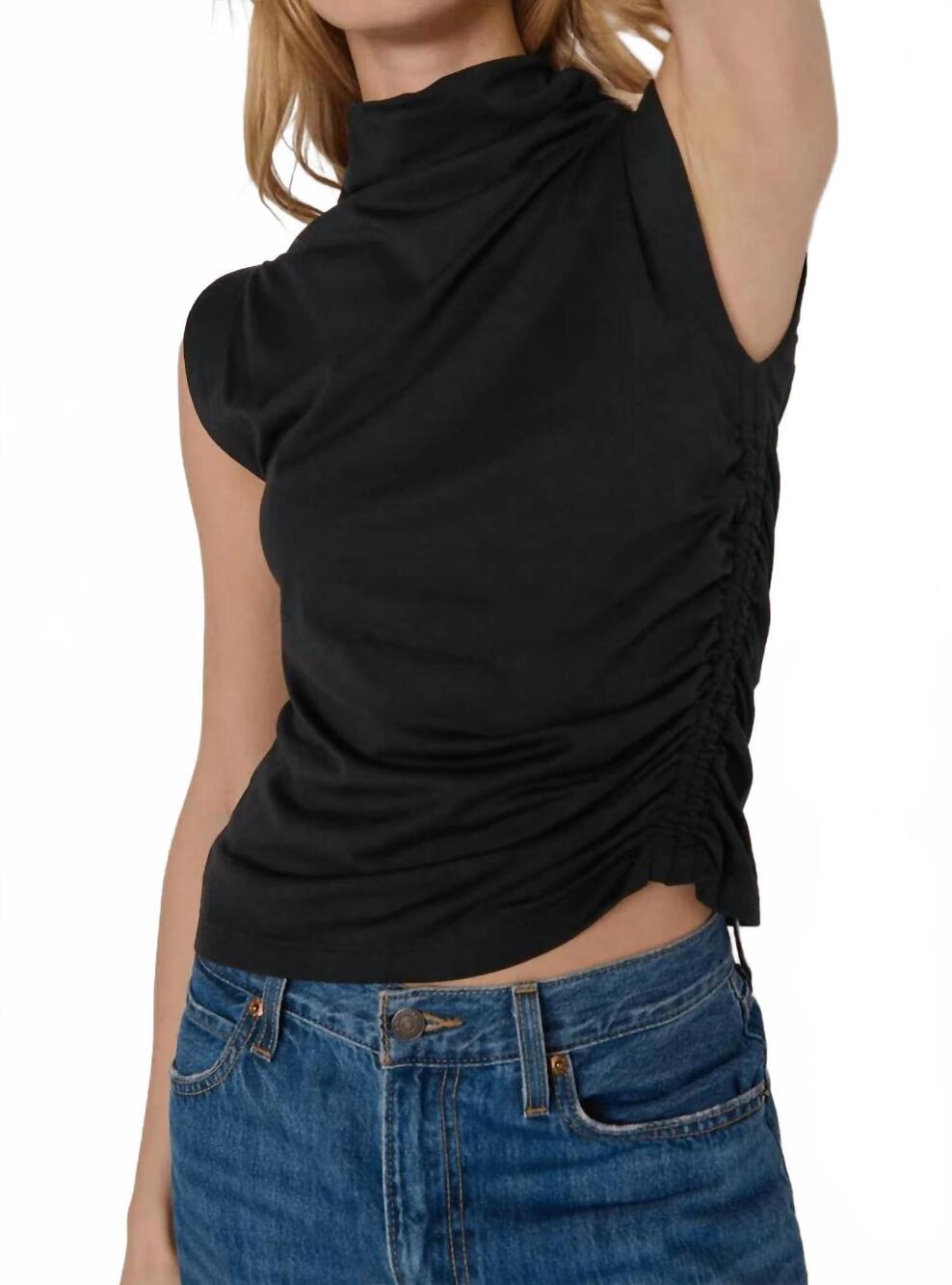 NEW NATION LTD christine tank top in jet black